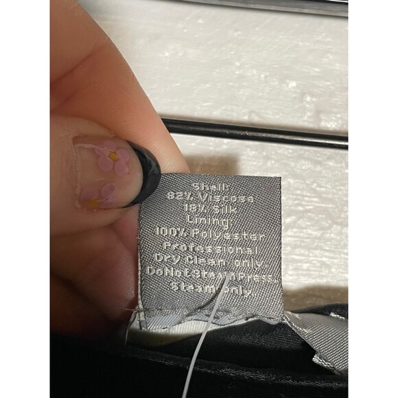 NWT Ann Taylor Black Velvet Godet Skirt Y2K Retro Flirty Swing A-Line Size 2 - Picture 8 of 12